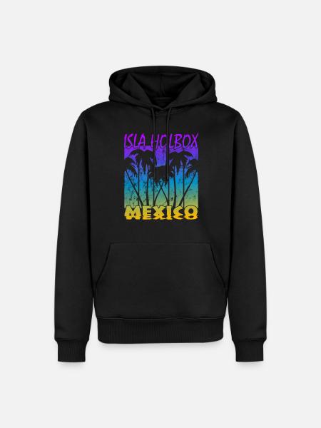 Isla Holbox Mexico - Men’s Premium Organic Hoodie - black