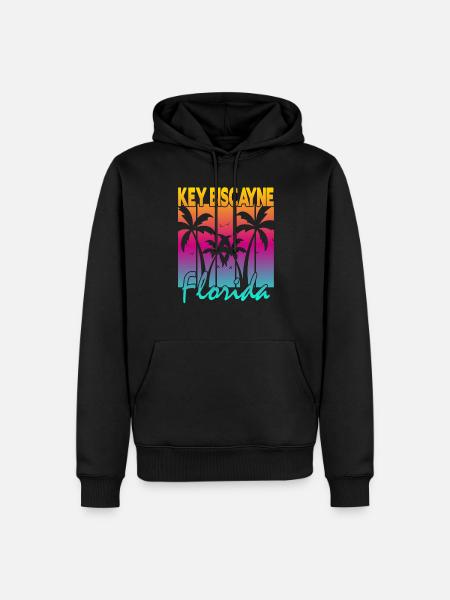 Key Biscayne Florida - Men’s Premium Organic Hoodie - black