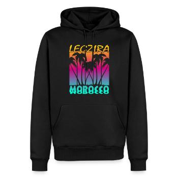 Legzira Morocco - Männer Premium Bio Hoodie - Schwarz - Vorne - Nico (187cm)
