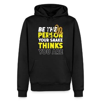 Snake Serpent Be The Person Your - Männer Premium Bio Hoodie - Schwarz - Vorne - Nico (187cm)