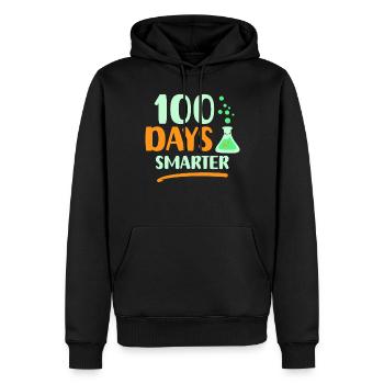 100 Tage Schlauer Sprüche Team Süß Lustig - Männer Premium Bio Hoodie - Schwarz - Vorne - Nico (187cm)