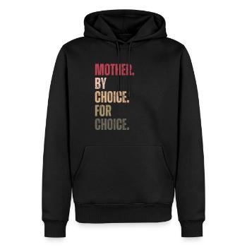 Mother By Choice For Choice Feministin - Männer Premium Bio Hoodie - Schwarz - Vorne - Nico (187cm)