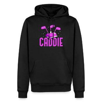 Caddie GolfIng Golf Profession Golfer - Men’s Premium Organic Hoodie - black - Front - Nico (187cm)