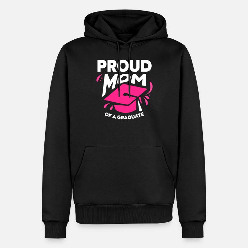 Stolze Mutter Einer Absolventin Absolvent - Männer Premium Bio Hoodie - Schwarz