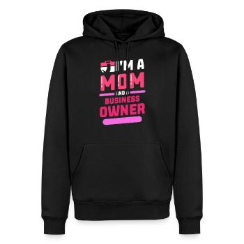 Ich Bin Eine Mutter Und Eine Geschäftsinhaberin - Männer Premium Bio Hoodie - Schwarz - Vorne - Nico (187cm)