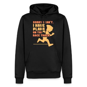 J’ai des plans sur la piste Team Hobby Sorry - Sweat à capuche Premium bio Homme - noir - Devant - Nico (187cm)