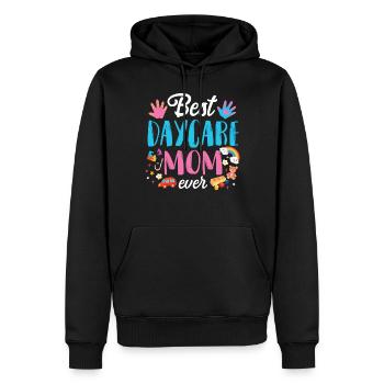 Fournisseur de services de garde d’enfants Enseignant - Sweat à capuche Premium bio Homme - noir - Devant - Nico (187cm)