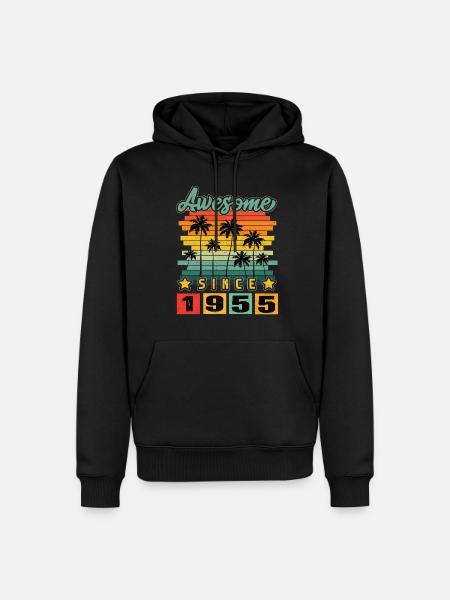 Awesome Since 1955 - Men’s Premium Organic Hoodie - black