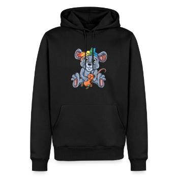 Autisme autiste Journée de sensibilisation à l’autisme L’enfant Asperger - Sweat à capuche Premium bio Homme - noir - Devant - Nico (187cm)