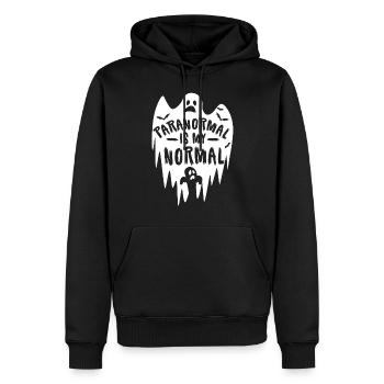Halloween Tshirt Halloweenparty Mörder Killer Tod - Männer Premium Bio Hoodie - Schwarz - Vorne - Nico (187cm)