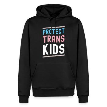 Trans Transgenre Transsexuel Cadeau Queer - Sweat à capuche Premium bio Homme - noir - Devant - Nico (187cm)