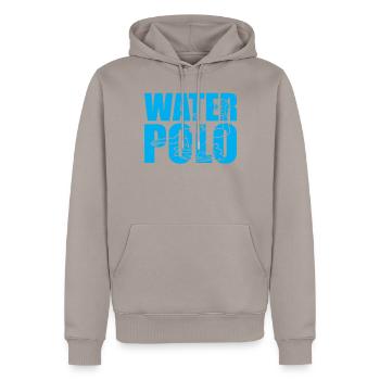 Sports nautiques - Water Polo - Sweat à capuche Premium bio Homme - taupe - Devant - Nico (187cm)