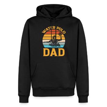 Water Polo Dad - Watersport - Männer Premium Bio Hoodie - Schwarz - Vorne - Nico (187cm)