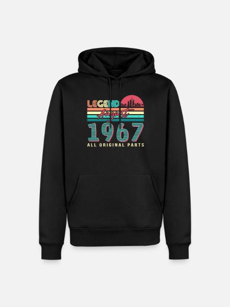 1967 August All original - Men’s Premium Organic Hoodie - black