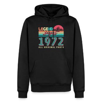50. Jahrestag August 1972 - Männer Premium Bio Hoodie - Schwarz - Vorne - Nico (187cm)