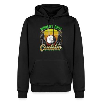 Der Beste Caddie Der Welt Golfen Golfer Golf - Männer Premium Bio Hoodie - Schwarz - Vorne - Nico (187cm)