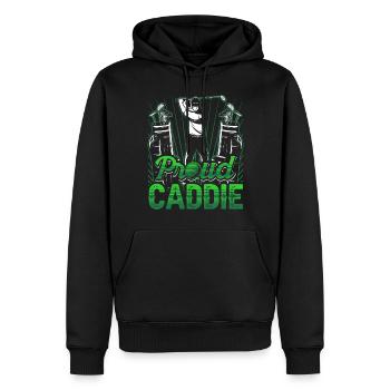 Stolzer Caddie Golfen Golf Golfer Beruf - Männer Premium Bio Hoodie - Schwarz - Vorne - Nico (187cm)
