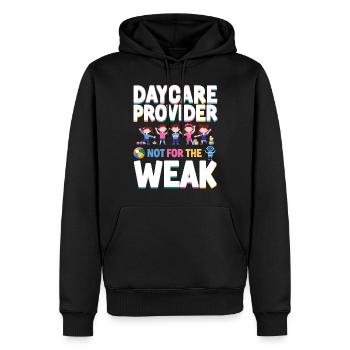 Fournisseur de services de garde d’enfants Enseignant - Sweat à capuche Premium bio Homme - noir - Devant - Nico (187cm)