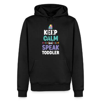 Fournisseur de services de garde d’enfants Enseignant - Sweat à capuche Premium bio Homme - noir - Devant - Nico (187cm)