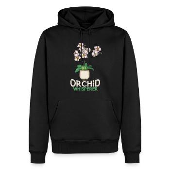 Orchidee Geschenk Frauen Blume Floristin Orchidee - Männer Premium Bio Hoodie - Schwarz - Vorne - Nico (187cm)