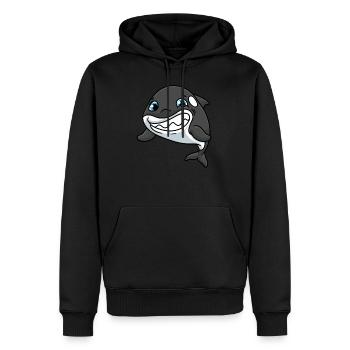 Schwertwal Orca Killerwal Delfin Wal - Männer Premium Bio Hoodie - Schwarz - Vorne - Nico (187cm)