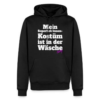 Superheldin Kostüm Ist In Der Wäsche Köln Karneval - Männer Premium Bio Hoodie - Schwarz - Vorne - Nico (187cm)