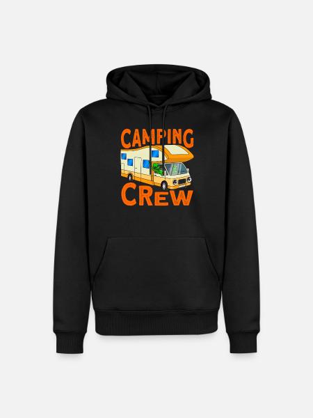Camping Crew Fun Camping Gift - Men’s Premium Organic Hoodie - black