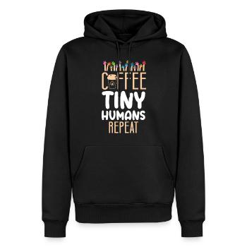 Fournisseur de services de garde d’enfants Enseignant - Sweat à capuche Premium bio Homme - noir - Devant - Nico (187cm)