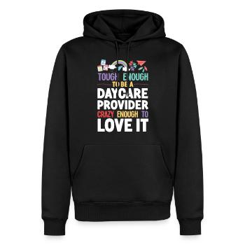 Childcare Daycare Provider Teacher - Männer Premium Bio Hoodie - Schwarz - Vorne - Nico (187cm)