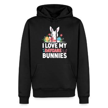 Fournisseur de services de garde d’enfants Enseignant - Sweat à capuche Premium bio Homme - noir - Devant - Nico (187cm)