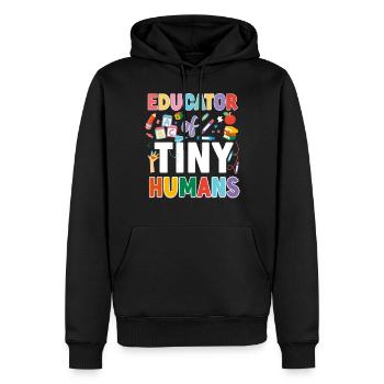 Fournisseur de services de garde d’enfants Enseignant - Sweat à capuche Premium bio Homme - noir - Devant - Nico (187cm)