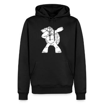 Dabbing Turtle Sea Turtle Lover Un cool - Sweat à capuche Premium bio Homme - noir - Devant - Nico (187cm)