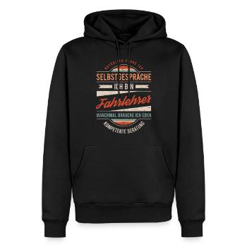 Fahrlehrer Arbeitskollege Kollege Geschenk Retro - Männer Premium Bio Hoodie - Schwarz - Vorne - Nico (187cm)