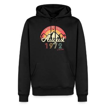50. Jahrestag August 1972 - Männer Premium Bio Hoodie - Schwarz - Vorne - Nico (187cm)