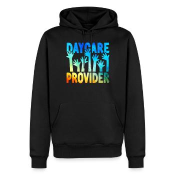 Childcare Daycare Provider Teacher - Men’s Premium Organic Hoodie - black - Front - Nico (187cm)
