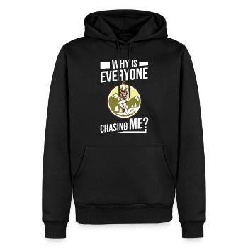 Cross Country Running Crosslauf Geländelauf Laufen - Sweat à capuche Premium bio Homme - noir - Devant - Nico (187cm)