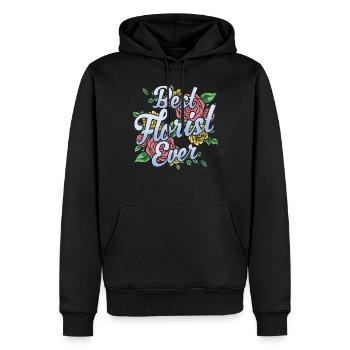 Bester Florist Aller Zeiten Blume Blumenladen - Männer Premium Bio Hoodie - Schwarz - Vorne - Nico (187cm)