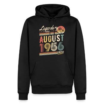 Légendaire depuis août 1956 Edition Limitée - Sweat à capuche Premium bio Homme - noir - Devant - Nico (187cm)