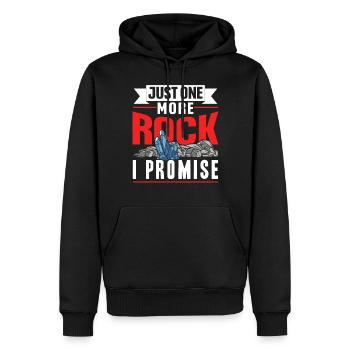 Only One Stone Promised Geology Geology - Men’s Premium Organic Hoodie - black - Front - Nico (187cm)