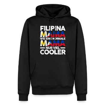 Filipina Philippinenische Mama Philippinen Mutter - Männer Premium Bio Hoodie - Schwarz - Vorne - Nico (187cm)