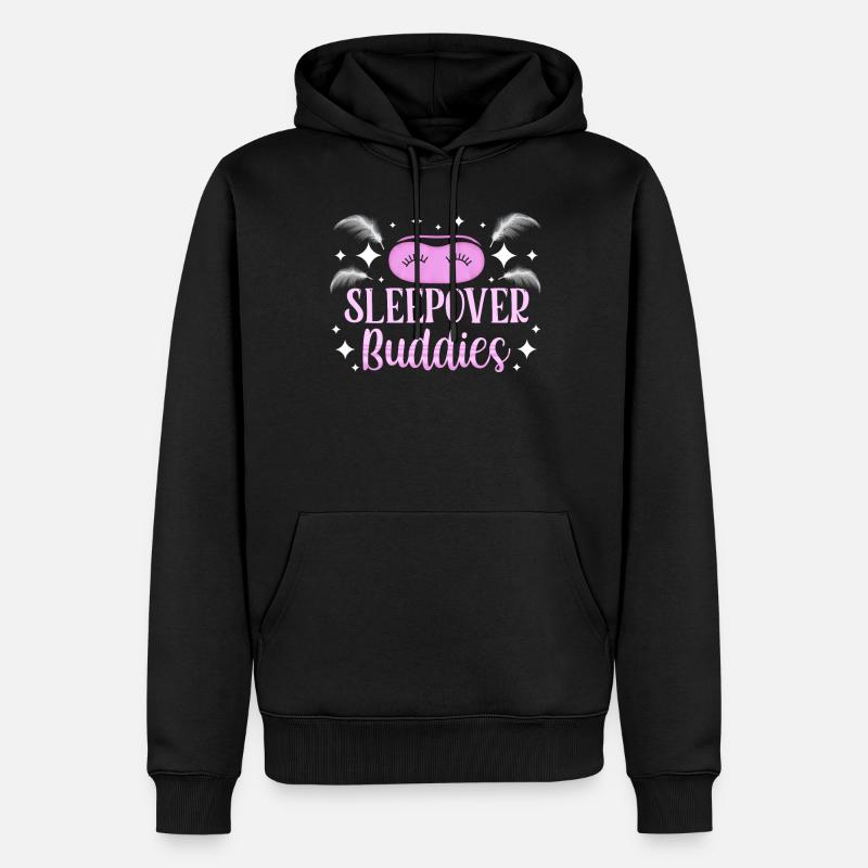 Nuit entre amis Nuitée - Sweat à capuche Premium bio Homme - noir