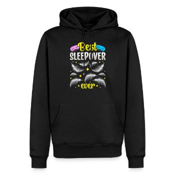 Beste Übernachtung Aller Zeiten Party Übernachten - Männer Premium Bio Hoodie - Schwarz - Vorne - Nico (187cm)