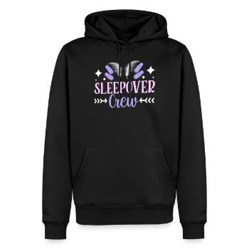 Nuit en équipe Nuitée Fête de nuit - Sweat à capuche Premium bio Homme - noir - Devant - Nico (187cm)