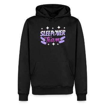 Nuit en équipe Party Nuitée - Sweat à capuche Premium bio Homme - noir - Devant - Nico (187cm)