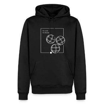 Pour refroidir à Boule Funny boules dictons de joueur de boules - Sweat à capuche Premium bio Homme - noir - Devant - Nico (187cm)