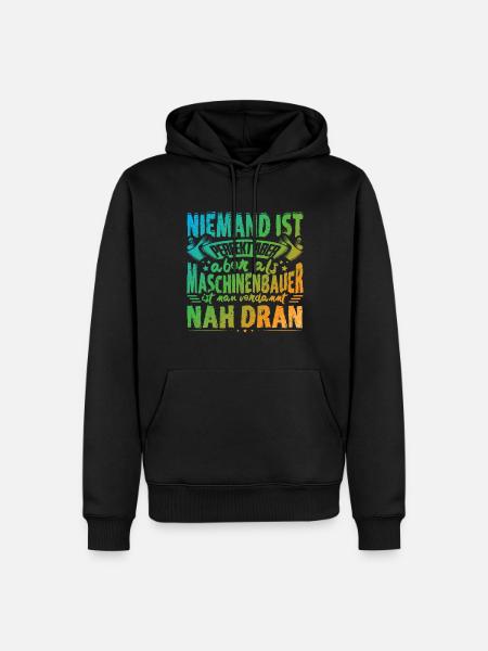 Maschinenbauer Job Beruf Metall - Männer Premium Bio Hoodie - Schwarz