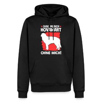 Ohne Hovawart ohne mich deutscher Bauernhund - Männer Premium Bio Hoodie - Schwarz - Vorne - Nico (187cm)