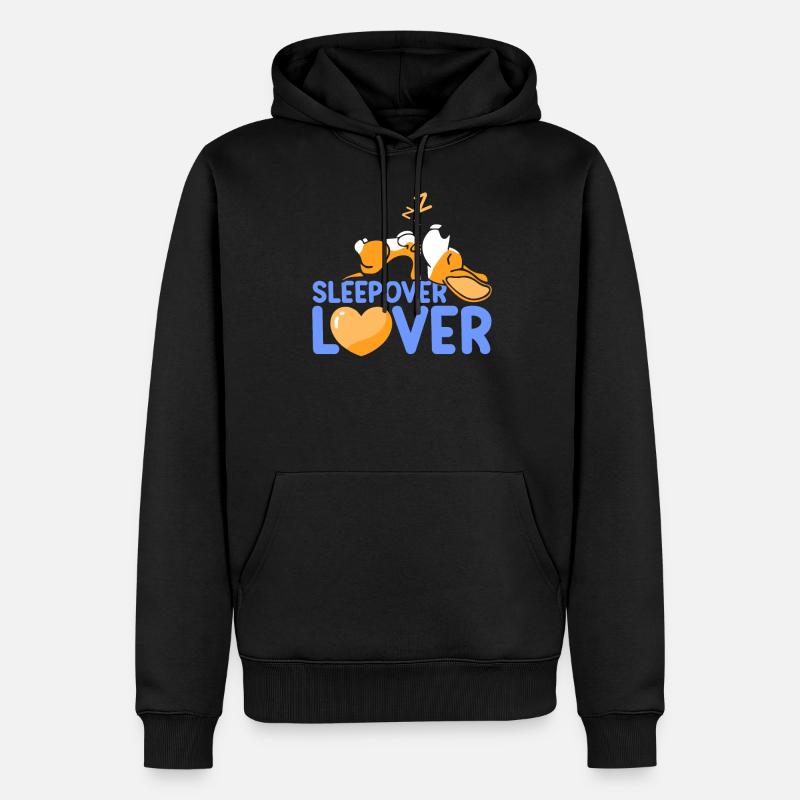 Amoureux de la nuit Nuitée - Sweat à capuche Premium bio Homme - noir