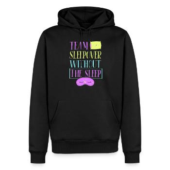 Soirée pyjama d’équipe sans fête mignonne Nuitée - Sweat à capuche Premium bio Homme - noir - Devant - Nico (187cm)