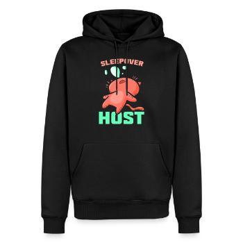Übernachtungs Gastgeber Übernachtung Übernachten - Männer Premium Bio Hoodie - Schwarz - Vorne - Nico (187cm)
